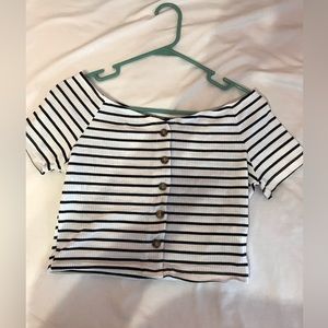 SheIn striped crop top